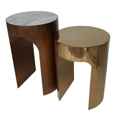 Metal Side Tables Luxury Design Living Room Sofa Chair Furniture End Table