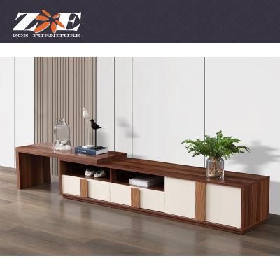 Modern Chinese Wooden Home Furniture Living Room Hotel TV Stands TV Wall Unit Cabinets Set
