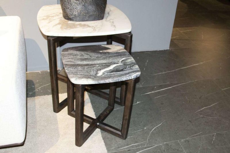 FC58b Coffee Table Natural Marble Top, Latest Design Coffee Table, Italian Design Living Room in Home and Hotel Furniture Custom-Made