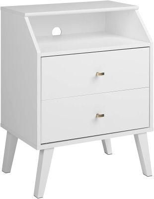 Nightstand with Drawers, White Nightstand, End Table, Bedside Table, Bedside Cupboard, Bedside Cabinets