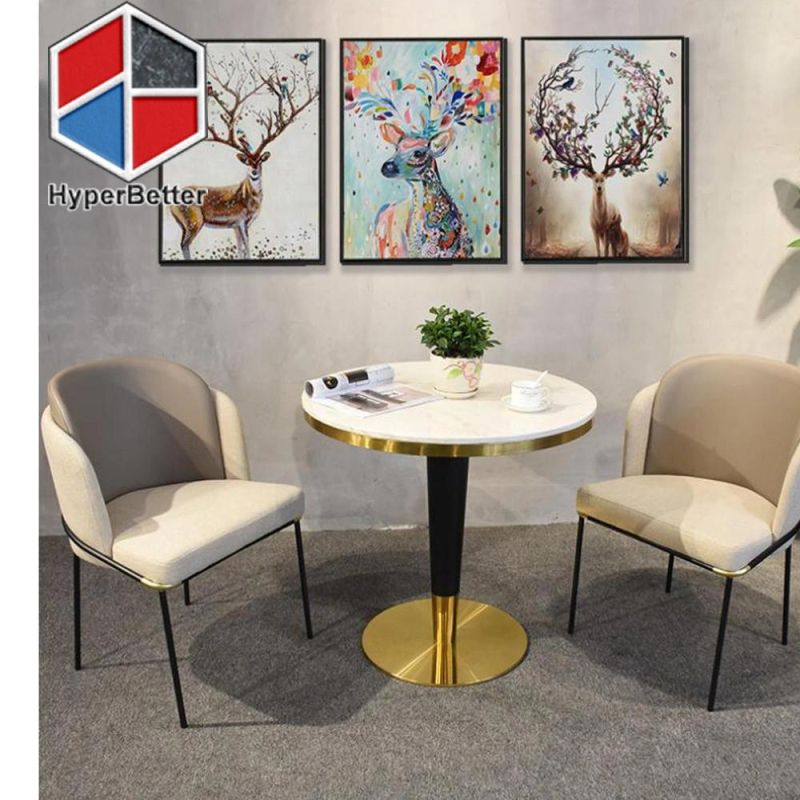 Wholesale 3 Seats Marble Table Set Round