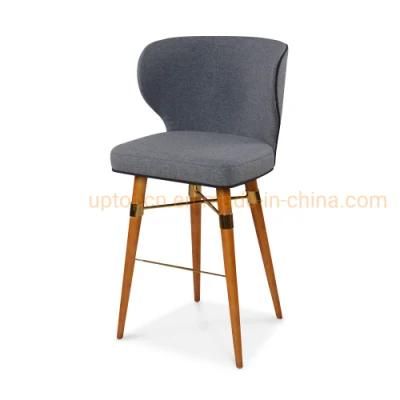 Restaurant Furniture Leather Louis Bar Chairs for Sale (SP-BS438)