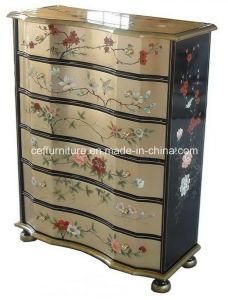 Hand Painted Oriental Asian Decoration Lacquer Drawer Cabinet Furniture