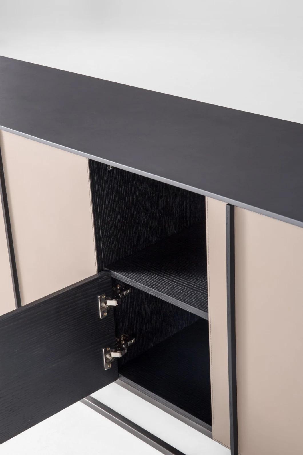 Modern Design Leather Living Room Furniture TV Stands TV Cabinet Sideboard Cabinet 922 Series