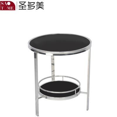 Modern Living Room Furniture Glass Two-Story Small End Table