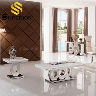 Modern Restautant Furniture Set Rectangular Marble Side Corner Table