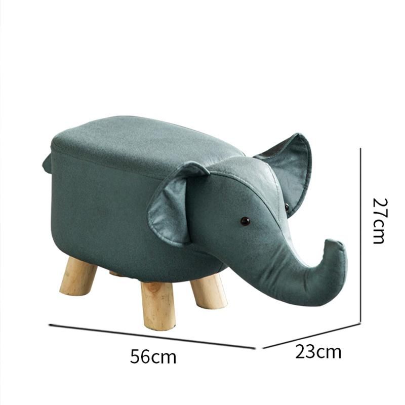 Li&Sung Cute Kids OEM Living Room Anima Stool Ottoman