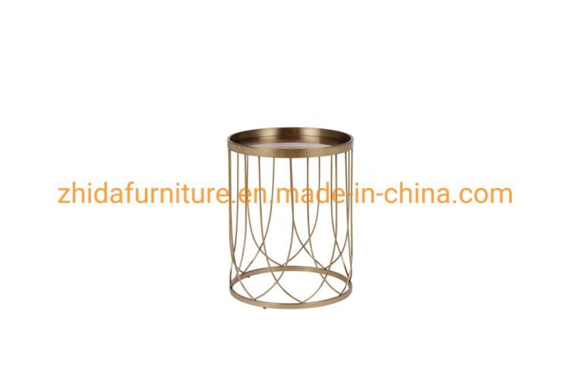 Chinese Contemporary Style Classic Full Metal Coffee Table Side Table