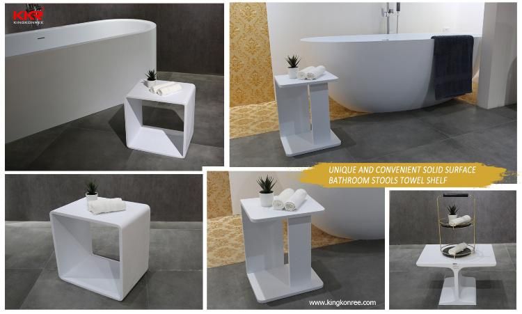 Artificial Stone Solid Surface Shower Chair