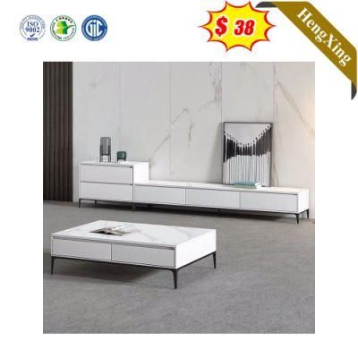 Simple Style White Color Wooden Living Room Home Furniture Storage Drawers TV Stand