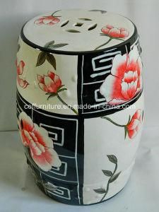 Chinese Country Home Craft Decoration Porcelain Drum Stool