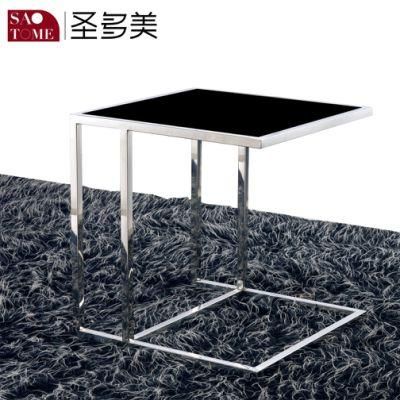Modern Simple Living Room Furniture Metal Glass End Table