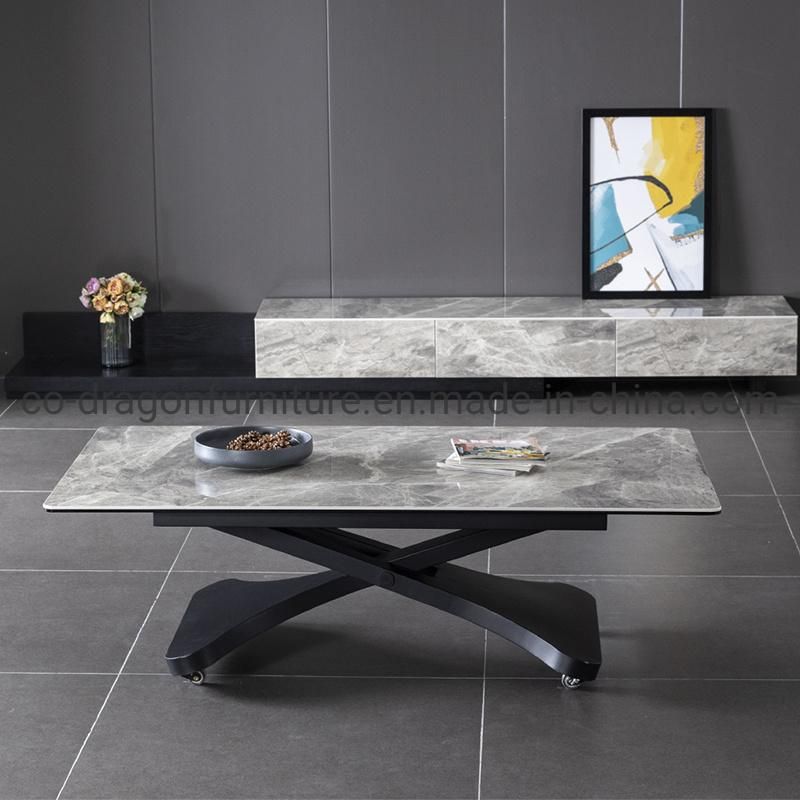 Modern Functional Coffee Table for Home Furniture with Marble Top