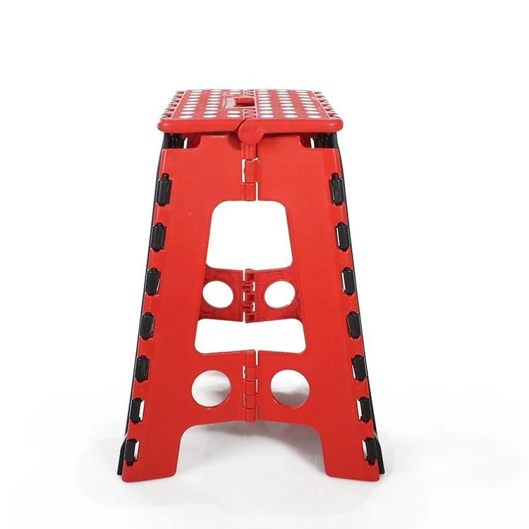 Portable 45cm High Plastic Folding Stool for Family Use