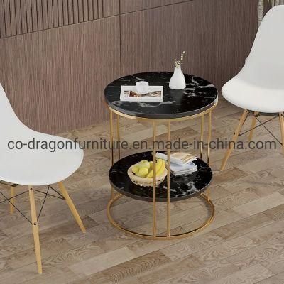 Modern Double Layer Side Table with Top for Home Furniture