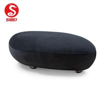 Wholesale Cotton Handmade Fabric Pouf Stool Home Decorative Moroccan Round Pouf Ottoman for Foot Rest