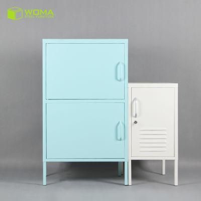 Factory Direct Supply Modern Europe Style Home Furniture Cache Metal Locker End Table Nightstand
