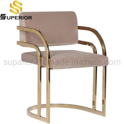 High Quality Stainless Steel Frame Single Fabric Lounge Chair