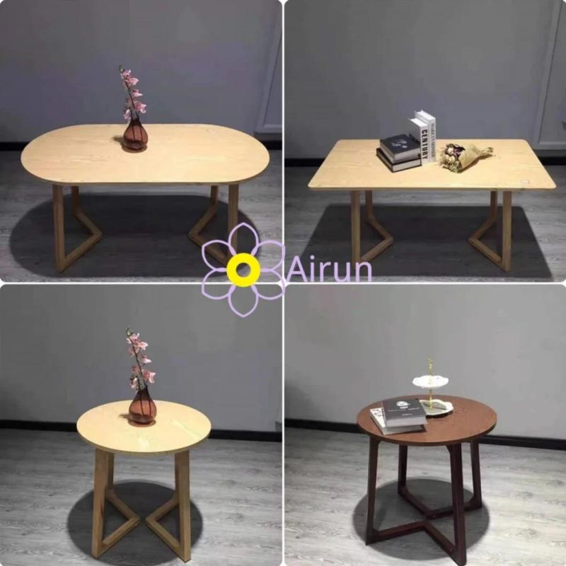 Modern Design Living Room Wooden Coffee Tea Table Side Table Dining Table Oval Table Round Table