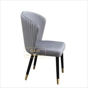Wholesale Chesterfield Fabric Wood Dining Chairs for Restaurant Furniture