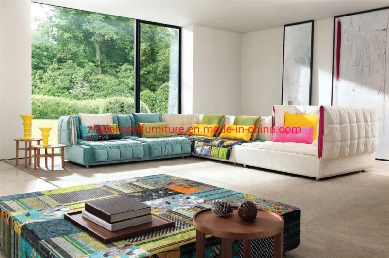 Big Size Hotel Luxury Modern Sectional Villa Living Room Sofa Set