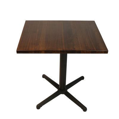 Solid Beech Wood Paint by Walnut Color Coffee Table with Crisscross Base 24X30inch