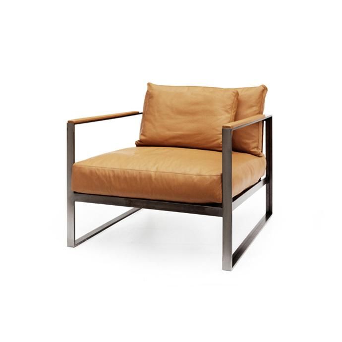 Monaco Lounge Chair Leather Single Sofa