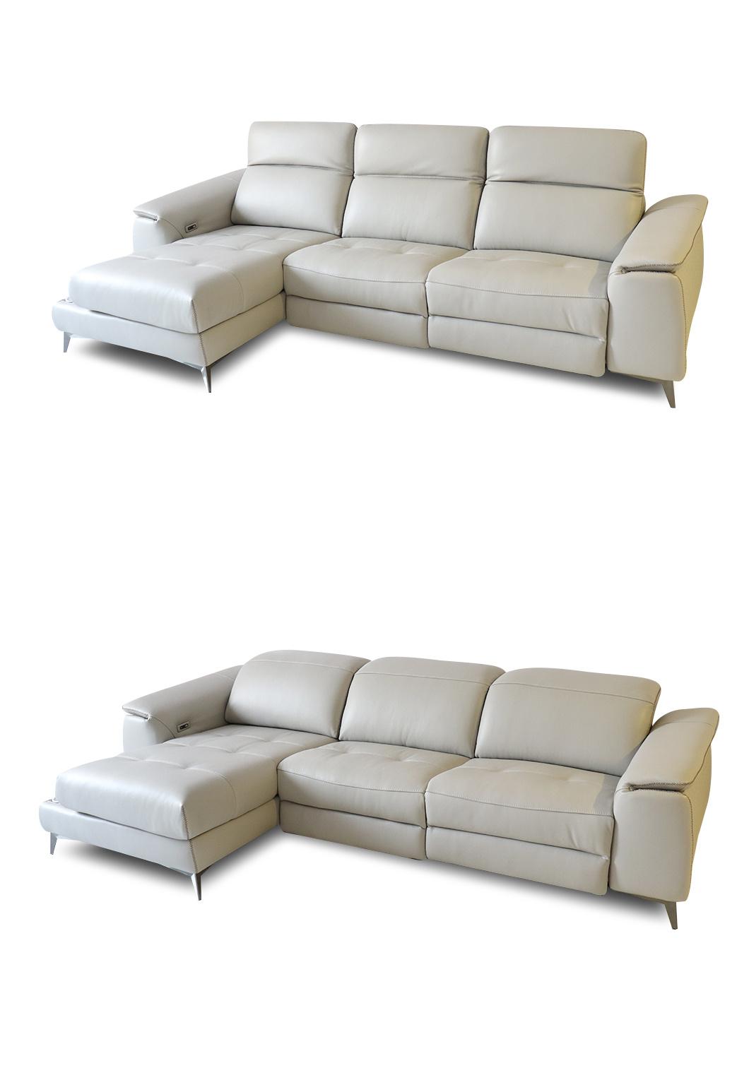 Italian Style Furniture L Shape Leather Home Living Room Office Executive Sofa