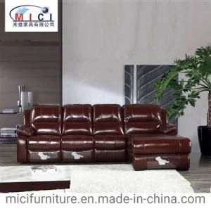 Modern Living Room Furniture L Shape Factory PU Leather Recliner Sofa