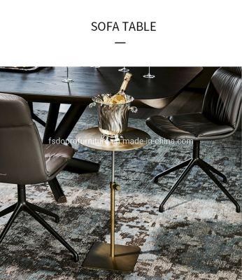 Adjustable Metal Side Table Knock Down Kd End Lamp Table
