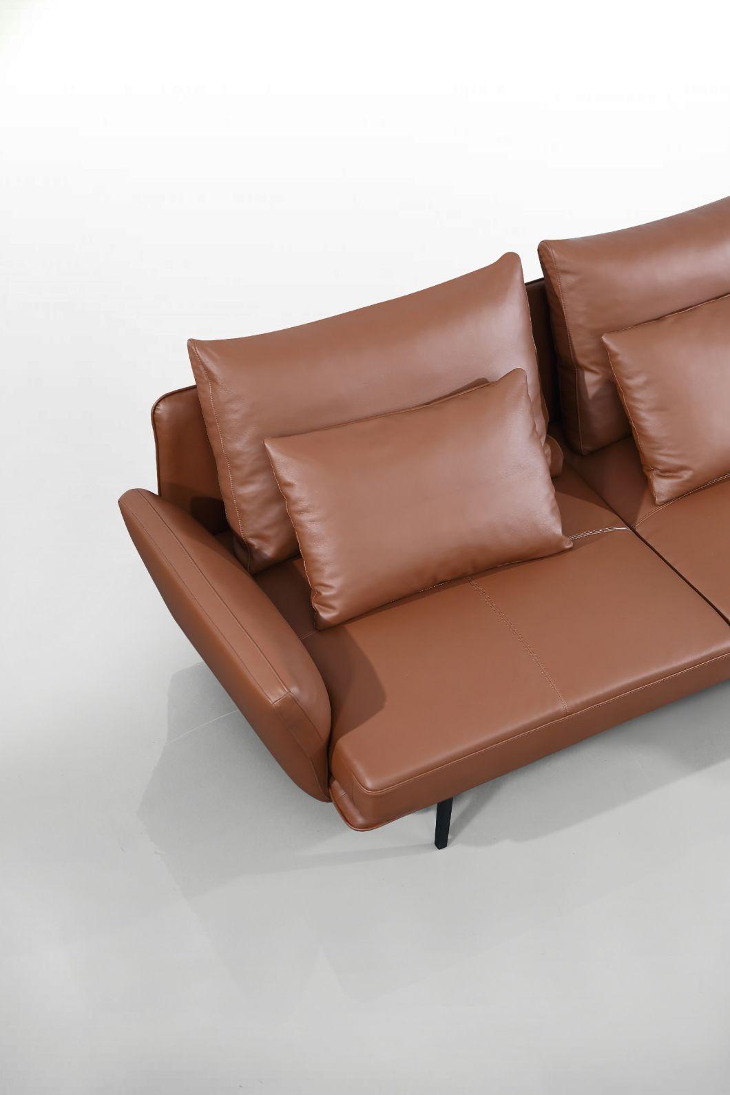 New Modern Home Furniture Multi-Functional Sectional Leather Sofa Living Room Sofa Furniture