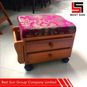 Wood Chinese Foot Stool, Multipurpose Home Furniture