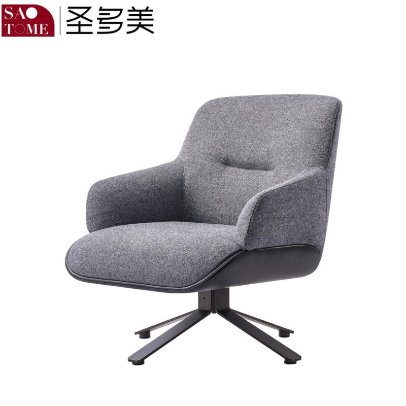 Modern Living Room Restaurant Furniture Metal Fabric Leisure Chair