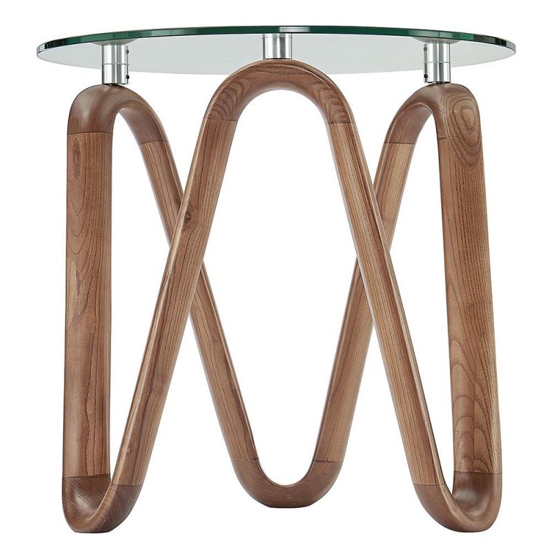 Modern Large Round Glass Top Side Table Luxury Coffee Table Tea Table for Living Room Furniture