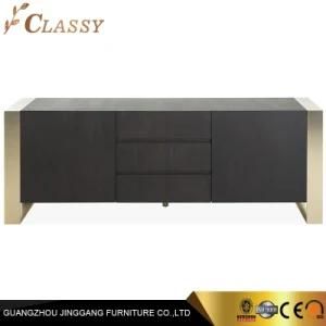 Luxury Modern Wooden TV Cabinet TV Stand with Metal Legs