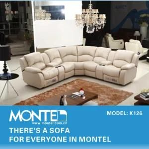 2014 Modern Leather Recliner Sofa, Home Furniture Sofa Set