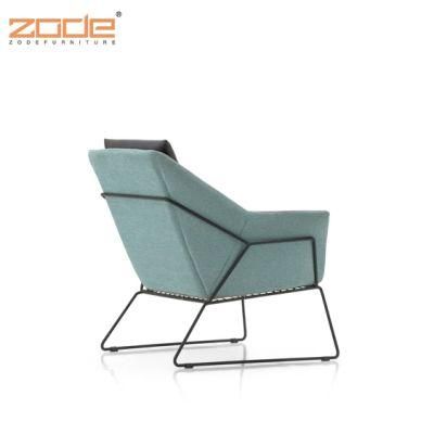 Zode Modern Home/Living Room/Office Metal Frame Accent Pink Armchair Velvet Fabric Lounge Chair