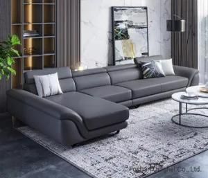 Modern Simple Real Leather Sofa L Shape Sofa