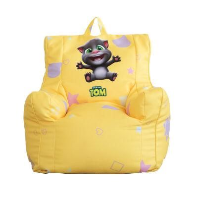 Luckysac Amazon Hot Sale Kids Sofa Bean Bag Pattern Wholesale Handrest Child Living Room Chairs