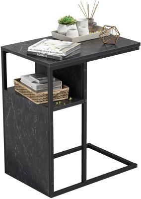 Retro Style Industrial Furniture Wood and Iron Bedside Table and Storage Cabinet for Living Room