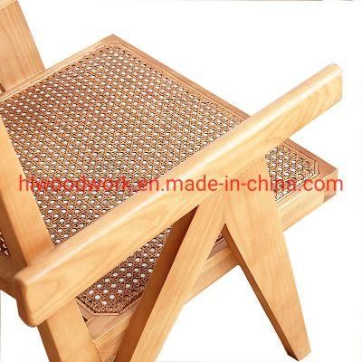 Little Rattan Sofa / Rattan Chair Rubber Wood Frame Rattan Seat Leisure Sofa Armchair Living Room Armchair
