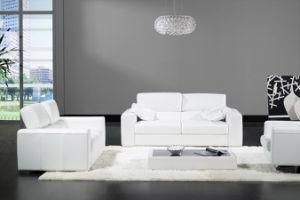 Modern Leather Sofa with Large Loadability and Kd Construction for Living Room Furniture