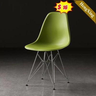 European Style Modern Cheap Dining Metal Legs Plastic Kitchen Coffee Chairs