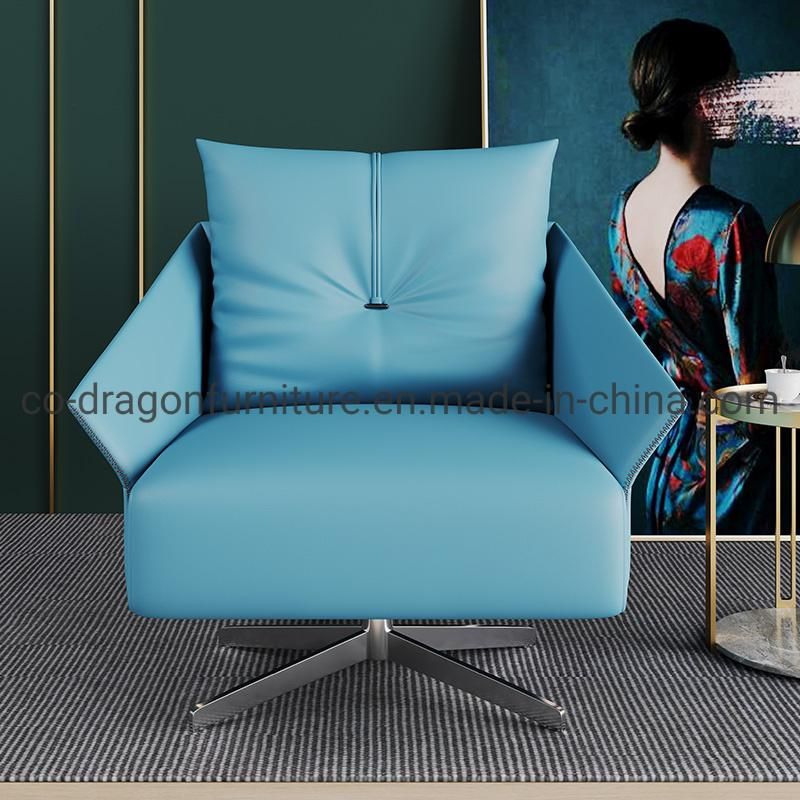 Fashion Luxury Home Furniture Swivel Leather Leisure Chair with Arm