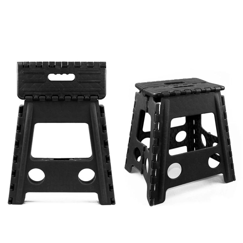 Double Hole with Strip EVA Plastic Folding Step Stools