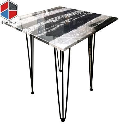 Wholesale Black and White Disassembly Living Room Marble Side Table
