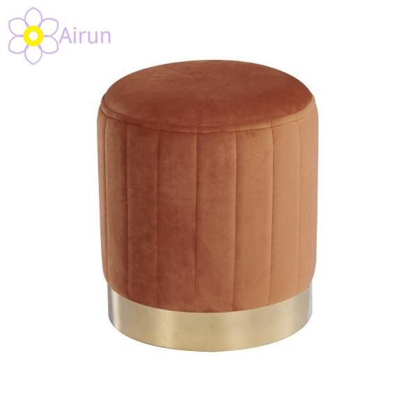 Living Room Chair Stool Bedroom Makeup Ottoman Home Velvet Ottoman Stool