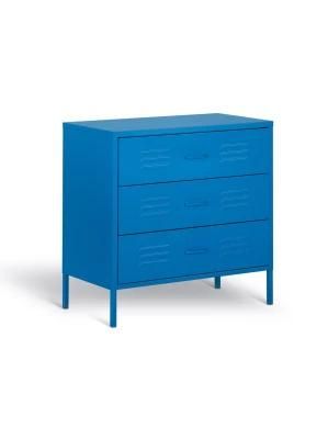 Bedroom Metal Chest of Drawers Steel Locker Style Dresser Cabinet