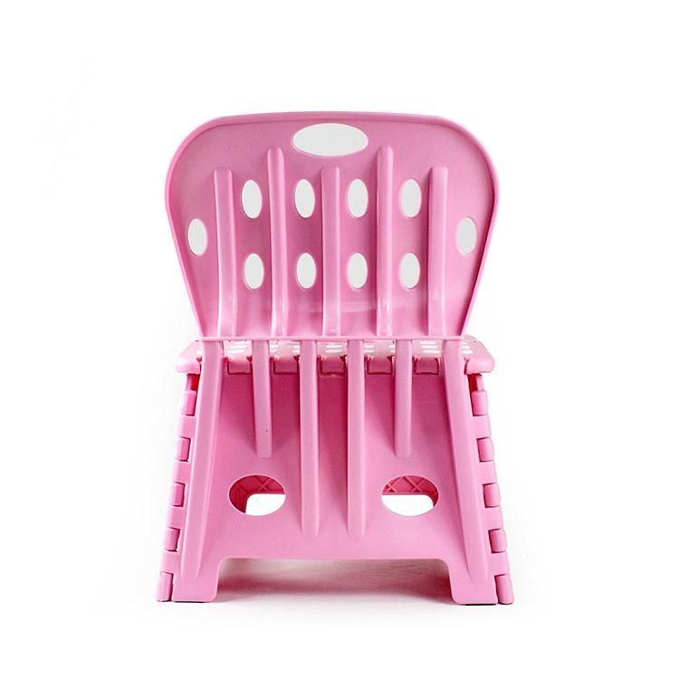 Crevice Plastic Folding Stool for Backrest