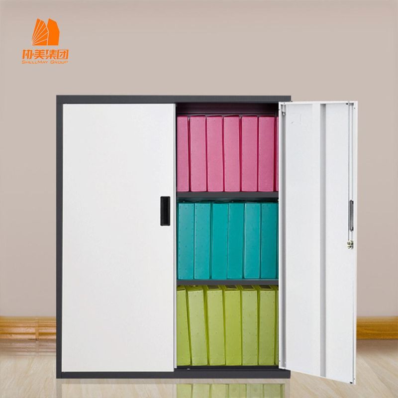 2 Door Glass Swing Door Storage Filing Cabinet.